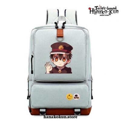 Cute Toilet-Bound Jibaku Shounen Hanako Kun Canvas Backpack White