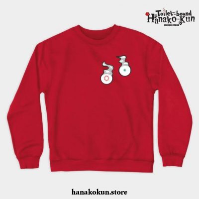 Ghosts Of Hanako-Kun Crewneck Sweatshirt Red / S