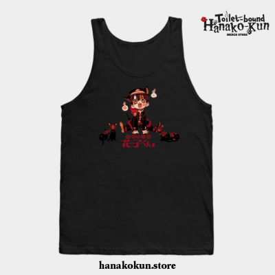 Hanako And Kitty Tank Top Black / S