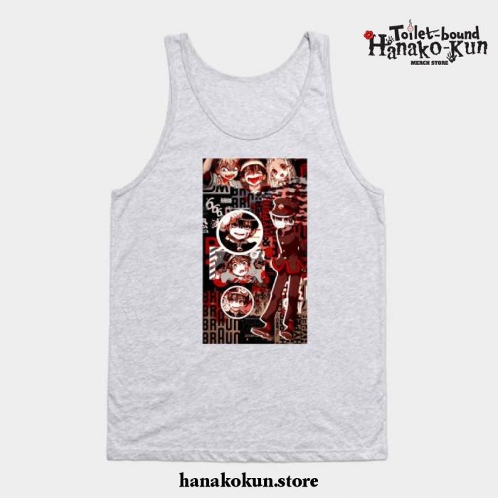 Hanako Collage Anime Tank Top Gray / S