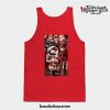 Hanako Collage Anime Tank Top Red / S