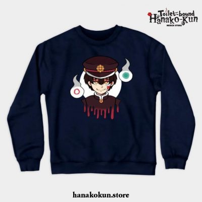 Hanako-Kun And Hakujoudai Crewneck Sweatshirt Navy Blue / S