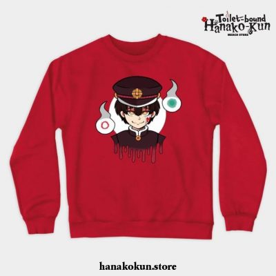 Hanako-Kun And Hakujoudai Crewneck Sweatshirt Red / S