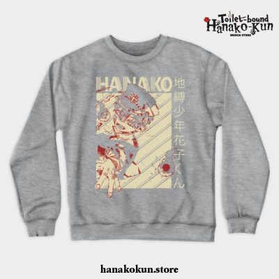 Hanako Kun Crewneck Sweatshirt Ver 1 Gray / S