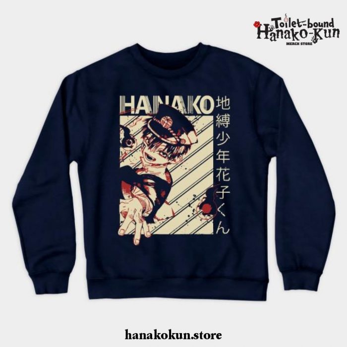 Hanako Kun Crewneck Sweatshirt Ver 1 Navy Blue / S