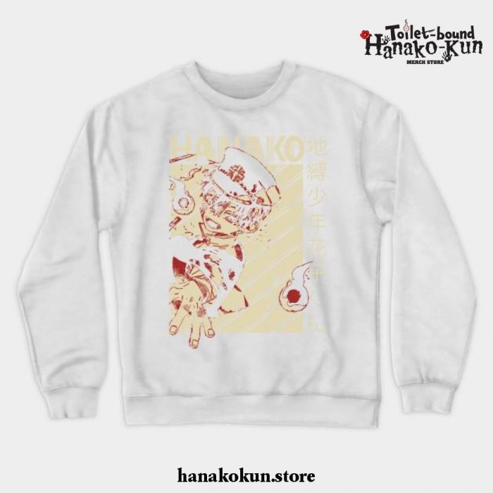 Hanako Kun Crewneck Sweatshirt Ver 1 White / S
