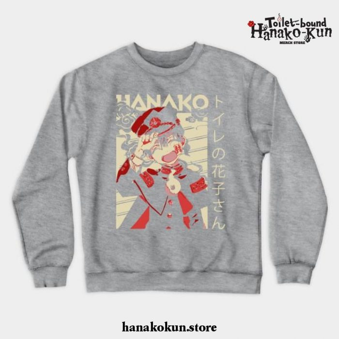 Hanako Kun Crewneck Sweatshirt Ver 2 Gray / S