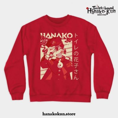 Hanako Kun Crewneck Sweatshirt Ver 2 Red / S