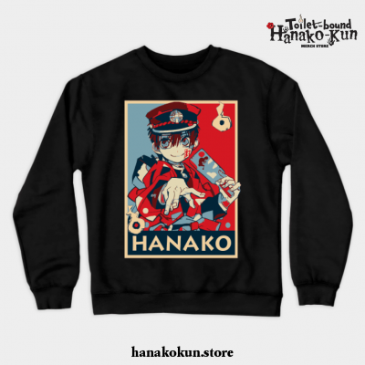 Hanako Kun Crewneck Sweatshirt Ver 4 Black / S