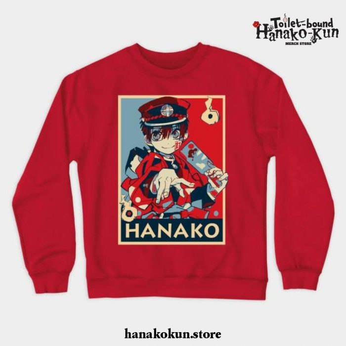 Hanako Kun Crewneck Sweatshirt Ver 4 Red / S