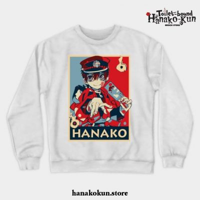 Hanako Kun Crewneck Sweatshirt Ver 4 White / S