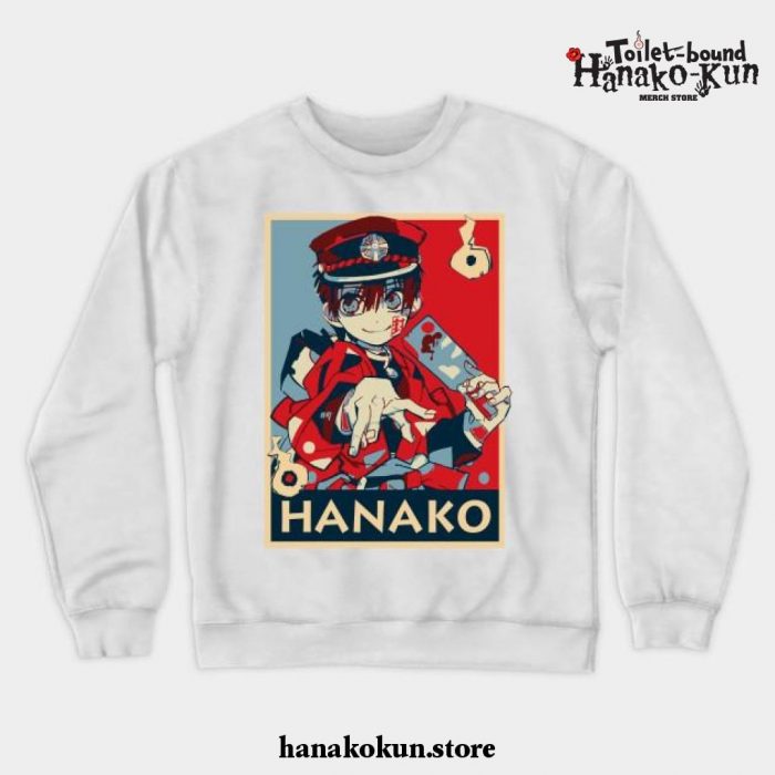 Hanako Kun Crewneck Sweatshirt Ver 4 White / S