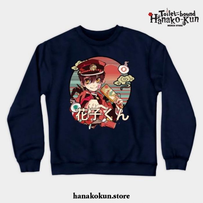 Hanako Kun Crewneck Sweatshirt Ver3 Navy Blue / S