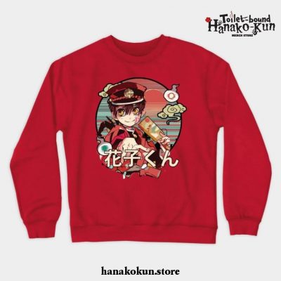 Hanako Kun Crewneck Sweatshirt Ver3 Red / S
