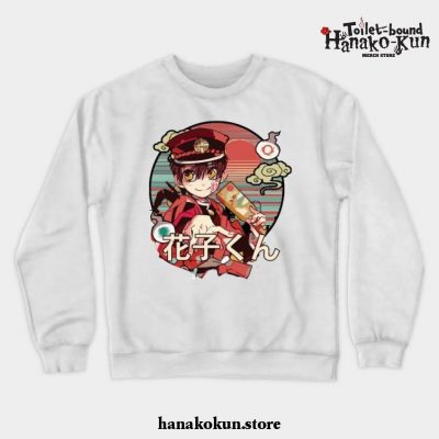 Hanako Kun Crewneck Sweatshirt Ver3 White / S