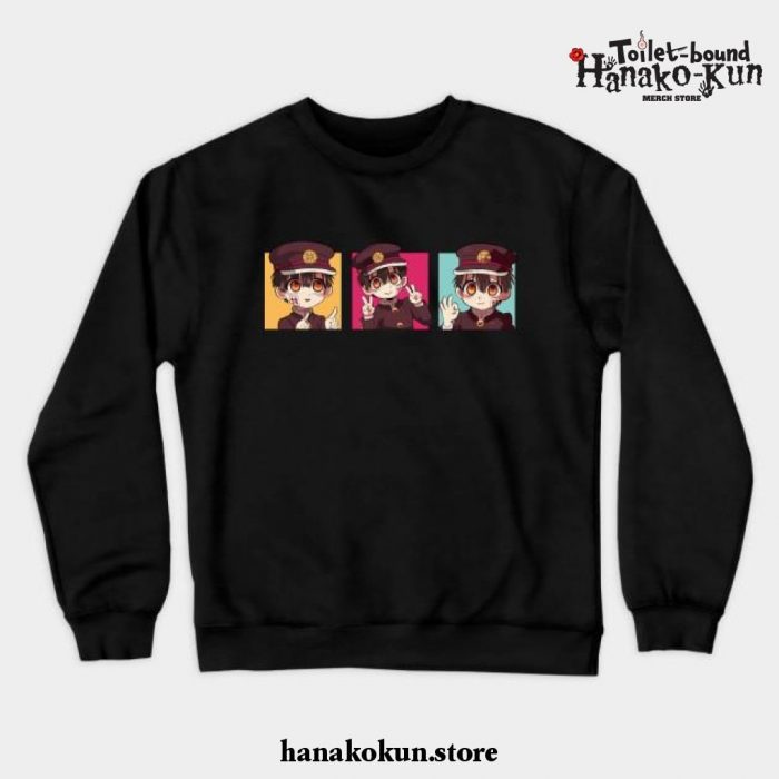 Hanako-Kun Jibaku Shounen Crewneck Sweatshirt Black / S