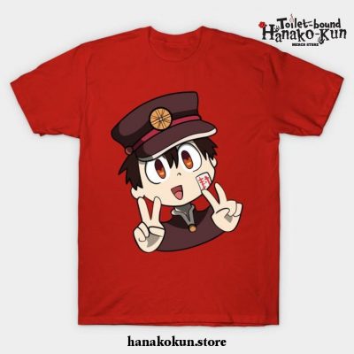 Hanako-Kun Peace Signs T-Shirt Red / S