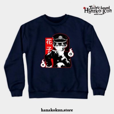Hanako Style Crewneck Sweatshirt Navy Blue / S