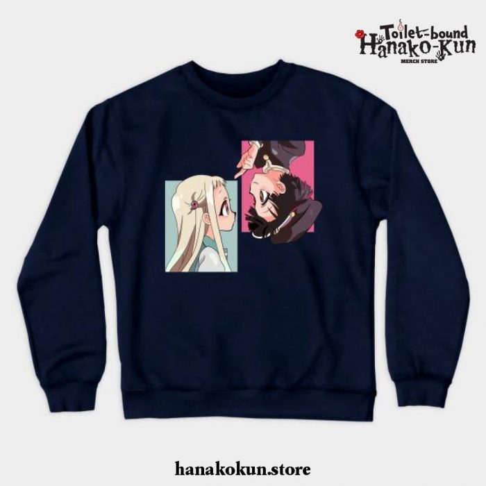 Jibaku Shounen Hanako-Kun Crewneck Sweatshirt Navy Blue / S