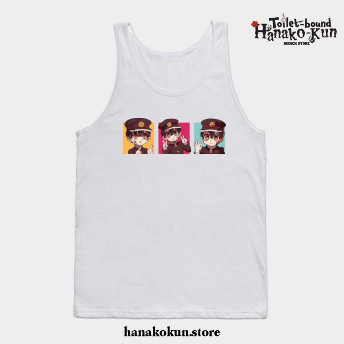 Jibaku Shounen Hanako Kun Tank Top Ver 3 White / S