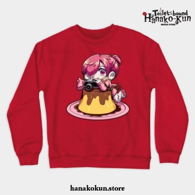 Pudding Mitsuba Crewneck Sweatshirt Red / S
