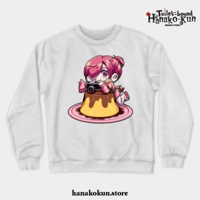 Pudding Mitsuba Crewneck Sweatshirt White / S