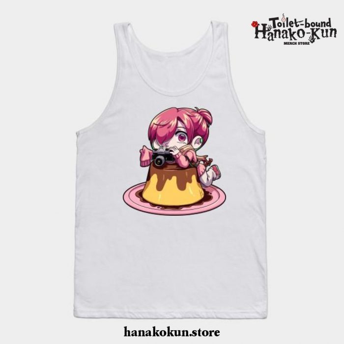 Pudding Mitsuba Tank Top White / S