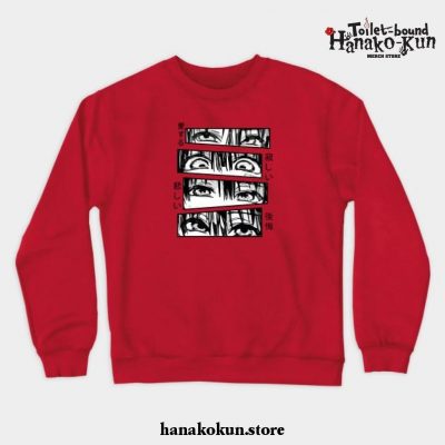 Toilent Bound Hanako Kun Jibaku Shounen Crewneck Sweatshirt Red / S