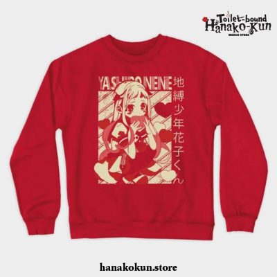 Yashiro Nene Crewneck Sweatshirt Red / S